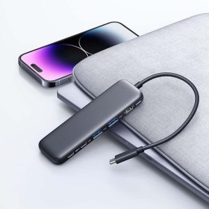 思克 USB-C集线器（5合1）带4K HDMI显示器