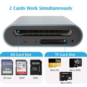 思克 USB C转SD/TF读卡器